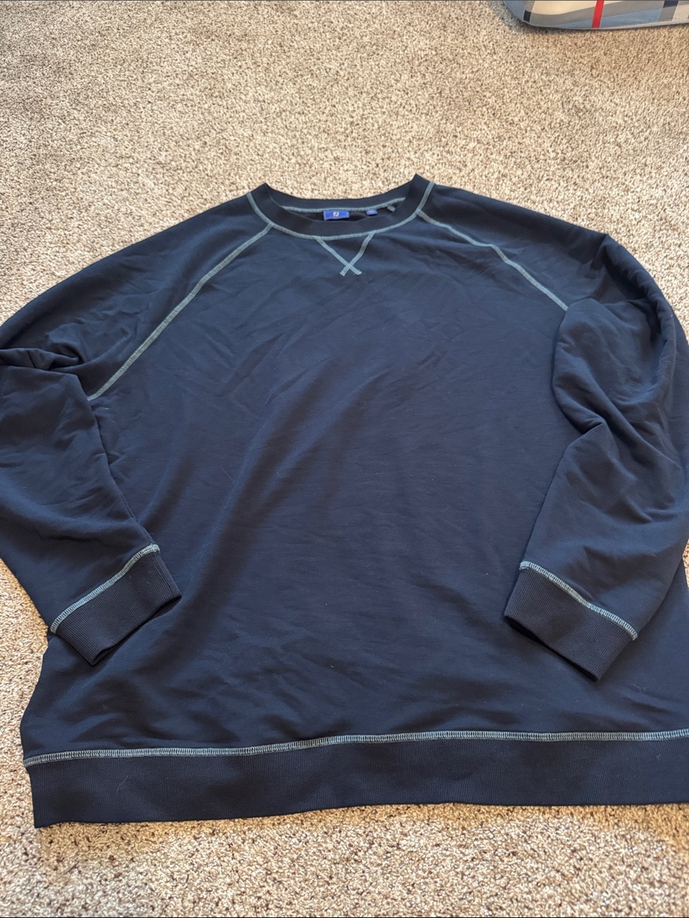 FootJoy Men’s Navy Blue Crewneck Performance Long-sleeve Shirt size XXL